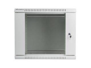 Lanberg rack cabinet 19" wall-mount 9U / 600x450 for self-assembly (flat pack), grey
