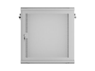Lanberg rack cabinet 19" wall-mount 12U/600x450 with perforated door grey (flat pack)