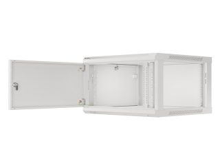 Lanberg rack cabinet 19" wall-mount 6U/600x600 for self-assembly with metal door grey (flat pack)