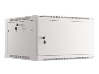Lanberg rack cabinet 19" wall-mount 6U/600x600 for self-assembly with metal door grey (flat pack)