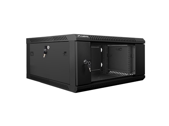 Lanberg rack cabinet 19” wall-mount 4U / 600x600 for self-assembly (flat pack), black