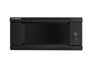 Lanberg rack cabinet 19” wall-mount 4U / 600x600 for self-assembly (flat pack), black