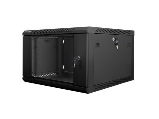 Lanberg rack cabinet 19" wall-mount 6U / 600x600 for self-assembly (flat pack), black