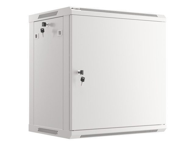 LANBERG rack cabinet 19" wall-mount 12U/600x450 for self-assembly with metal door grey (flat pack)