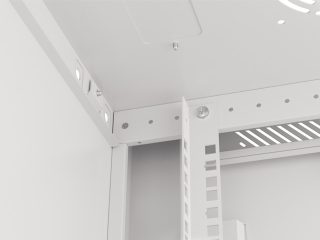LANBERG rack cabinet 19" wall-mount 12U/600x450 for self-assembly with metal door grey (flat pack)
