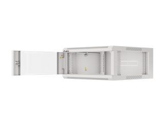 LANBERG комуникационен шкаф 19" стенен 4U 600 бърз монтаж (плосък пакет), сив