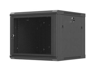Lanberg rack cabinet 19" wall-mount 9U / 600x600 for self-assembly (flat pack), black