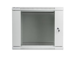 Lanberg rack cabinet 19" wall-mount 9U / 600x600 for self-assembly (flat pack), grey