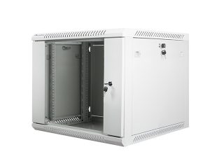 Lanberg rack cabinet 19" wall-mount 9U / 600x600 for self-assembly (flat pack), grey