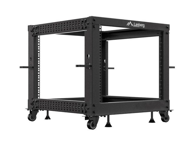 Lanberg open rack 19" 9U 600x600-1100 регулируем, черен