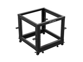 Lanberg open rack 19" 9U 600x600-1100 регулируем, черен