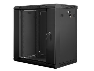 Lanberg rack cabinet 19'' wall-mount 12U / 600x450 for self-assembly (flat pack), black
