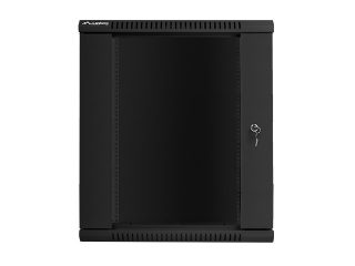 LANBERG комуникационен шкаф 19" за стенен монтаж 15U / 600x450 за самостоятелно сглобяване (плосък пакет), черен