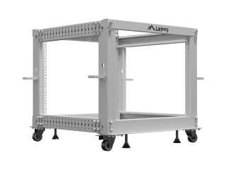 Lanberg отворен шкаф 19" 9U 600x600-1100 регулируем, сив