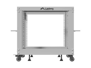 Lanberg отворен шкаф 19" 9U 600x600-1100 регулируем, сив