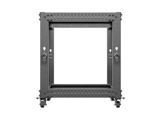 Lanberg отворен шкаф 19" 12U 600x600-1100 регулируем, черен