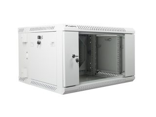 Lanberg rack cabinet 19” double-section wall-mount 6U / 600x600 for self-assembly (flat pack), grey