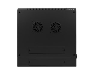 Lanberg rack cabinet 19" double-section wall-mount 9U / 600x600 for self-assembly (flat pack), black