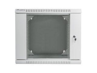 Lanberg rack cabinet 19" double-section wall-mount 9U / 600x600 for self-assembly (flat pack), grey
