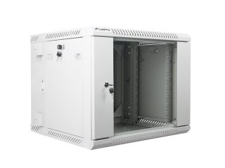 Lanberg rack cabinet 19" double-section wall-mount 9U / 600x600 for self-assembly (flat pack), grey