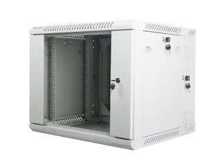 Lanberg rack cabinet 19" double-section wall-mount 9U / 600x600 for self-assembly (flat pack), grey