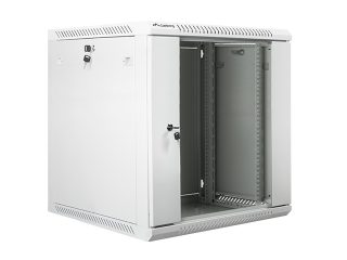 LANBERG комуникационен шкаф 19" за стенен монтаж 12U / 600x600 за самостоятелно сглобяване (плосък пакет), сив