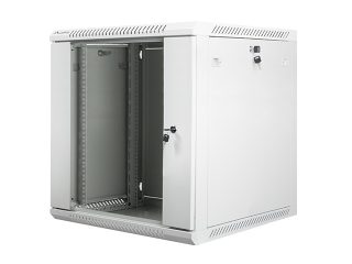 LANBERG комуникационен шкаф 19" за стенен монтаж 12U / 600x600 за самостоятелно сглобяване (плосък пакет), сив