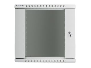 LANBERG комуникационен шкаф 19" за стенен монтаж 12U / 600x600 за самостоятелно сглобяване (плосък пакет), сив