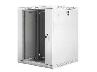 Lanberg rack cabinet 19" wall-mount 15U / 600x600 for self-assembly (flat pack), grey