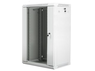 Lanberg rack cabinet 19" wall-mount 18U / 600x450 for self-assembly (flat pack), grey