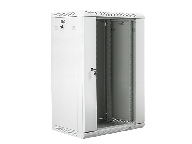 Lanberg rack cabinet 19" wall-mount 18U / 600x450 for self-assembly (flat pack), grey