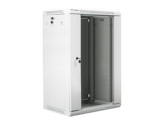 Lanberg rack cabinet 19" wall-mount 18U / 600x450 for self-assembly (flat pack), grey