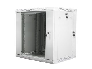 Lanberg rack cabinet 19" double-section wall-mount 12U / 600x600 for self-assembly (flat pack), grey