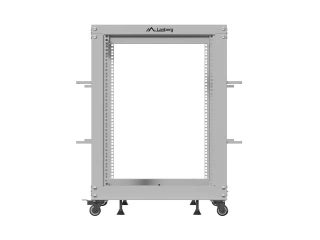 Lanberg отворен шкаф 19" 15U 600x600-1100 регулируем, сив