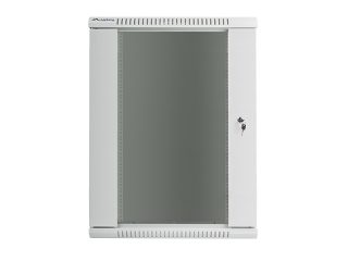 LANBERG комуникационен шкаф 19" стенен 18U / 600x600 за самостоятелно сглобяване (плосък пакет), сив