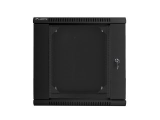 LANBERG комуникационен шкаф 19" двусекционен стенен 12U / 600x600 за самостоятелно сглобяване (плосък пакет), черен