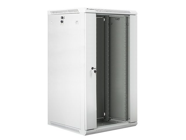 Lanberg rack cabinet 19" wall-mount 22U / 600x600 for self-assembly (flat pack), grey