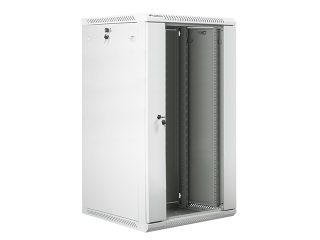 Lanberg rack cabinet 19" wall-mount 22U / 600x600 for self-assembly (flat pack), grey