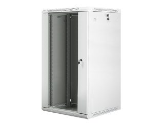 Lanberg rack cabinet 19" wall-mount 22U / 600x600 for self-assembly (flat pack), grey