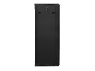 LANBERG комуникационен шкаф 19" за стенен монтаж 27U / 600x450 за самостоятелно сглобяване (плосък пакет), черен