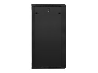 Lanberg rack cabinet 19" wall-mount 27U / 600x600 for self-assembly (flat pack), black