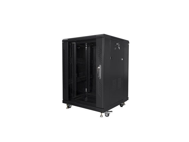 Lanberg rack cabinet 19" free-standing 15U/600x600 (flat pack) black