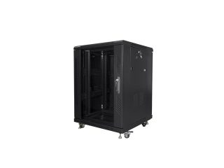 Lanberg rack cabinet 19" free-standing 15U/600x600 (flat pack) black