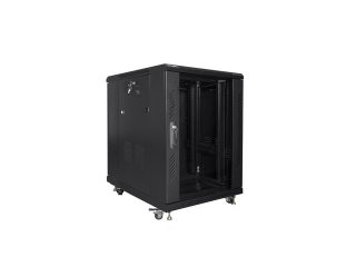 LANBERG комуникационен шкаф 19" свободностоящ 15U/600x800 (плосък пакет) черен
