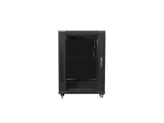 LANBERG комуникационен шкаф 19" свободностоящ 15U/600x800 (плосък пакет) черен