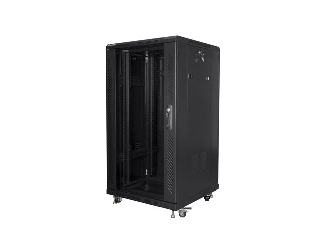 Lanberg rack cabinet 19" free-standing 22U/600x600 (flat pack) black