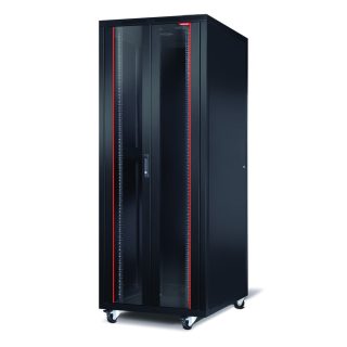 Formrack 19" свободностоящ шкаф 42U 600/800мм, височина: 2098 мм, товароносимост: 600 кг, предна врата от закалено стъкло, отваряеми заключващи се страни и гръб (не включва група колела/крака)