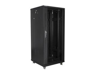 LANBERG комуникационен шкаф 19" свободностоящ 27U / 600x600, самостоятелно сглобяване, черен