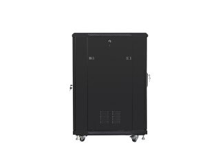 LANBERG комуникационен шкаф 19" свободностоящ 22U/600x800 (плосък пакет) черен