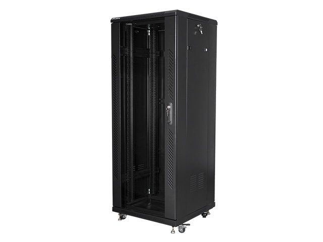 Lanberg шкаф 19" свободностоящ 32U / 600x600, самостоятелно сглобяем, черен